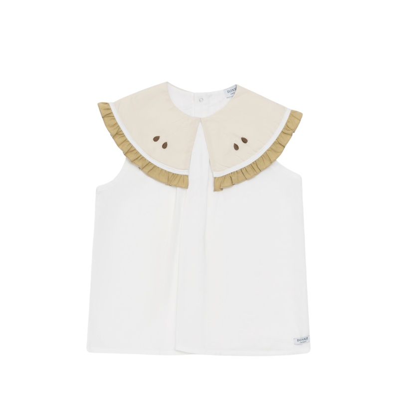 Frutas Blouse | Pear | Crispy White