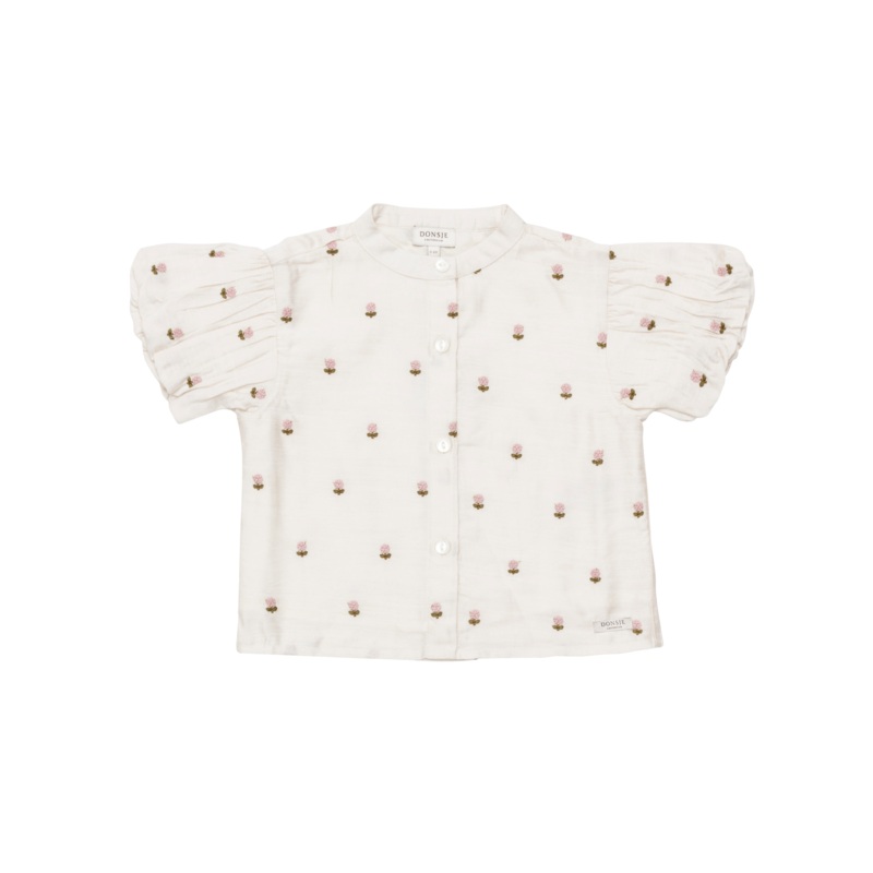 Ezrah Blouse | Roses | Warm White
