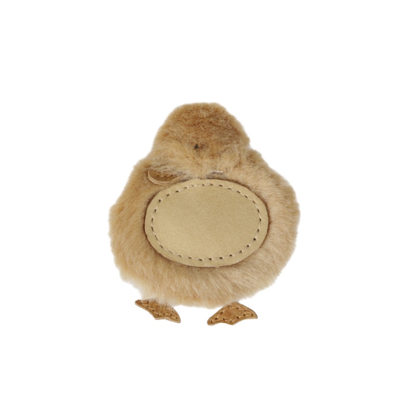 Lipu Clip | Duckling | Camel Soft Faux Fur