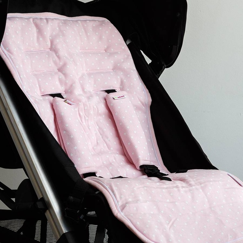 Reversible Pushchair & Car Seat Liner Set – Jersey Cotton! WLGB65385847408