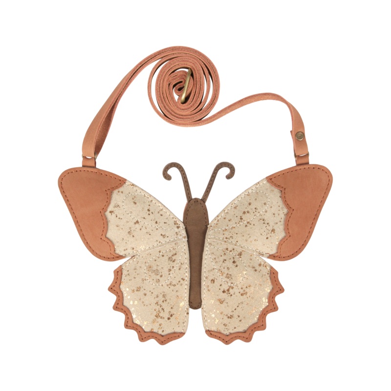 Toto Purse | Papillon | Cream Metallic Suede