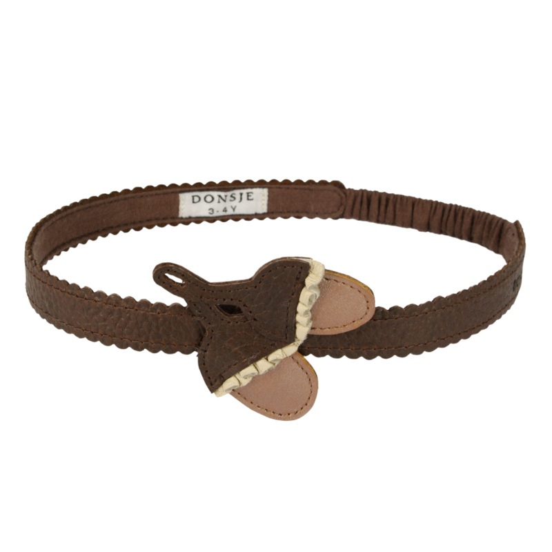 Wonda Headband | Acorn | Brown Grain Leather