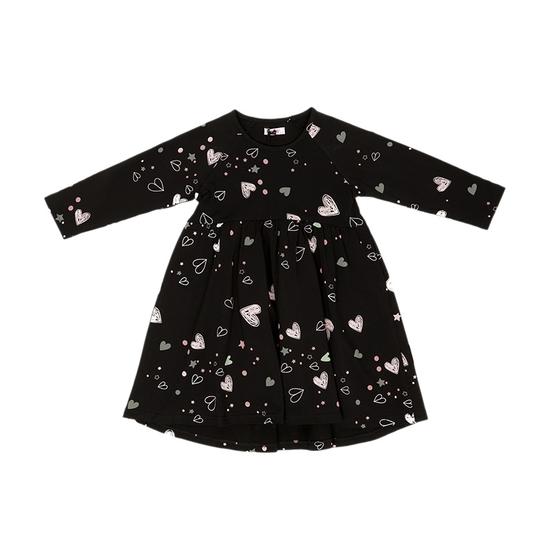 Dress KC – Printed Black