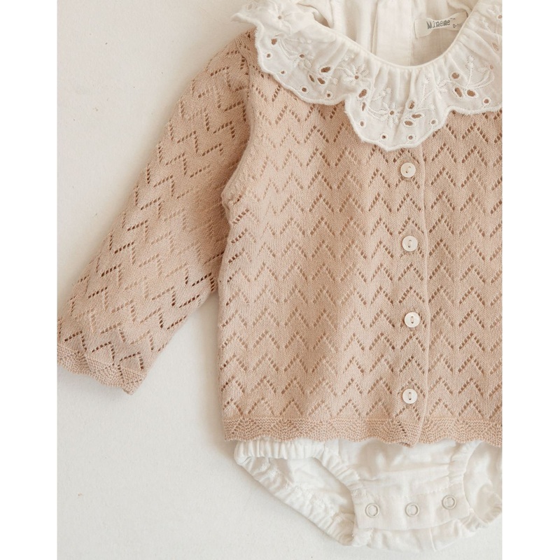 Knitted Lace Cardigan With Buttons BR