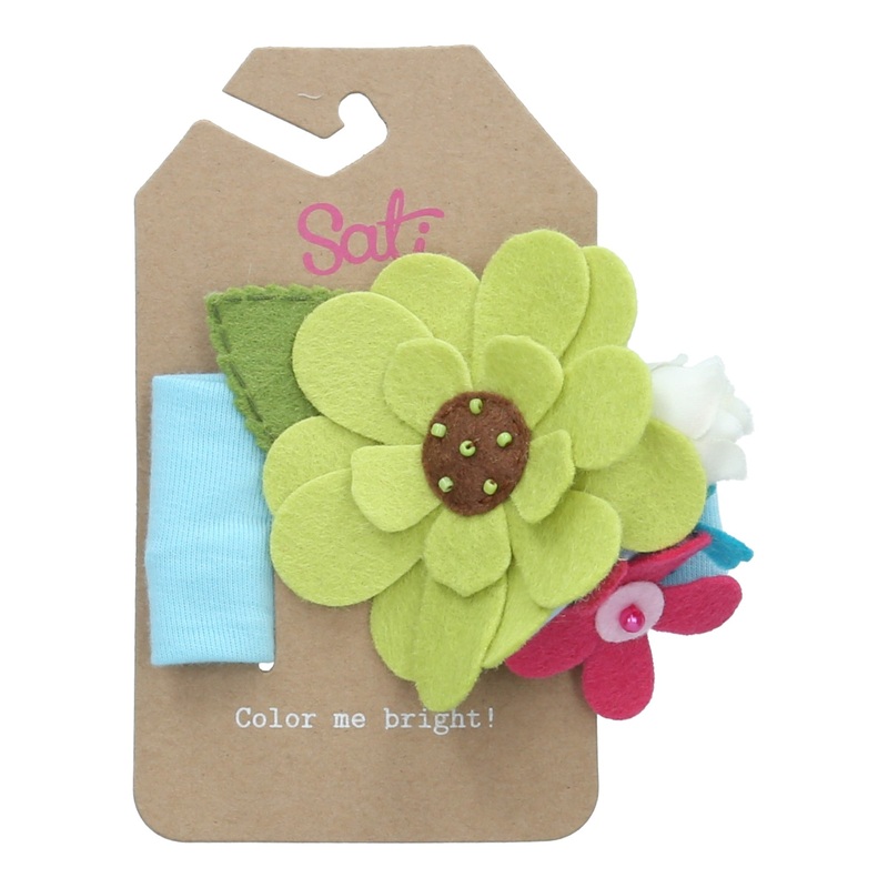 LRR. MIX FLOWER BLUE HEADBAND