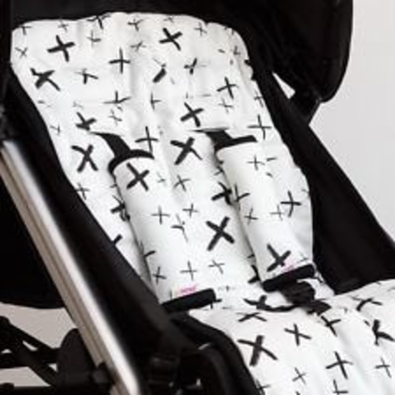 Reversible Pushchair & Car Seat Liner Set – Jersey Cotton! WLGB65385847361