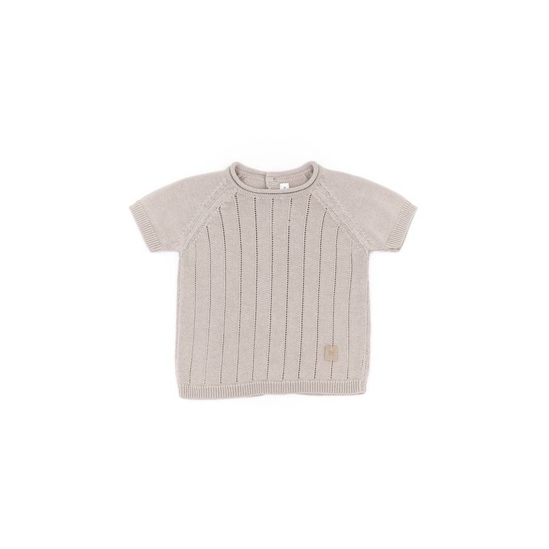 Knitted striped sweater – Camel 33