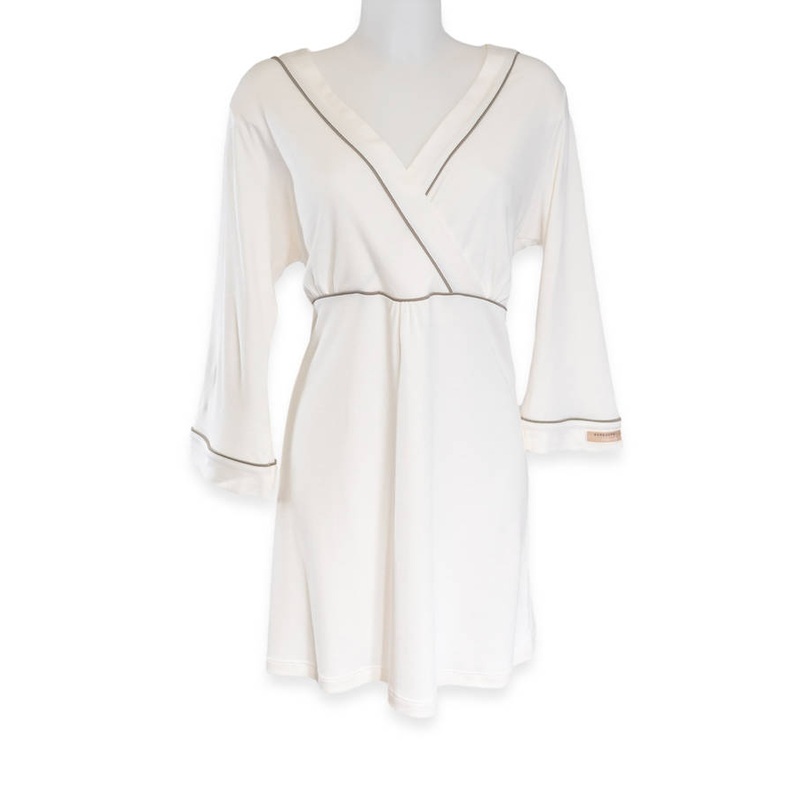 Maternity & Nursing Nightshirt – Ivory 043
