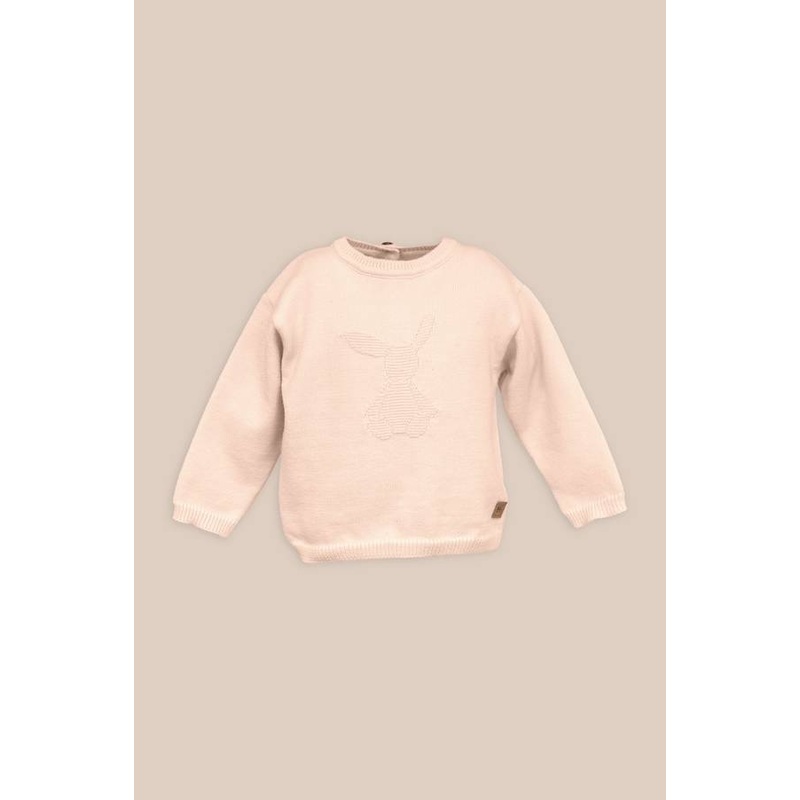 Baby knitted ‘Rabbit’ sweater – PINK 04