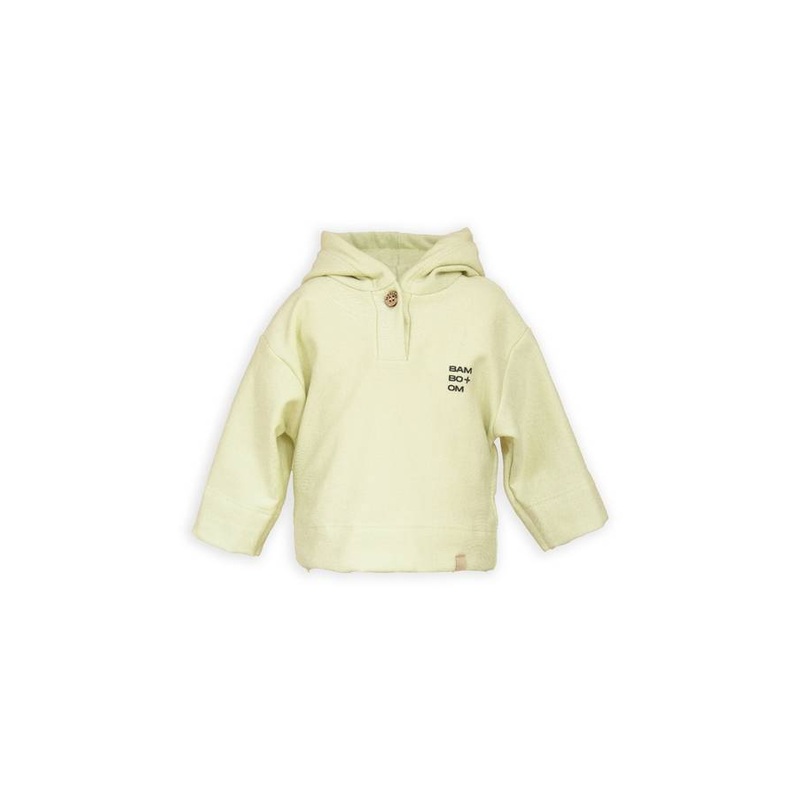 Hoodie with logo print – LIME 120