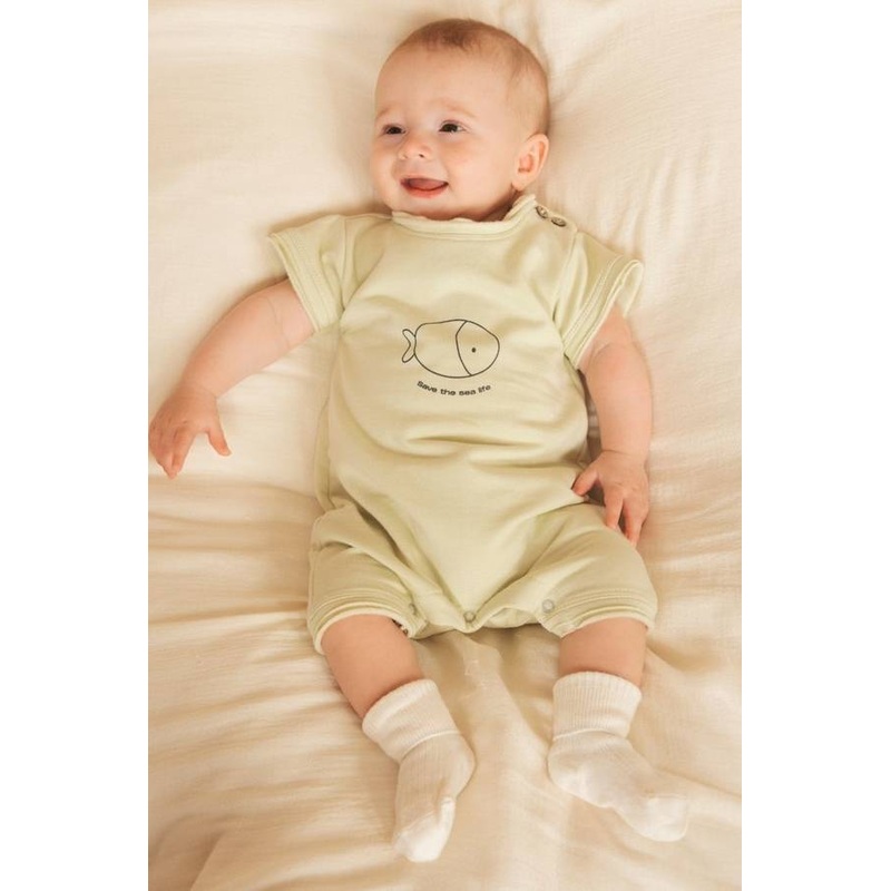 Overalls with print – LIME 120 – emotional