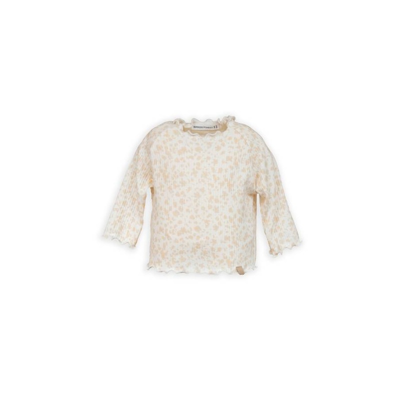 Ribbed Long Sleeve T-shirt – PRINT PETALS 422