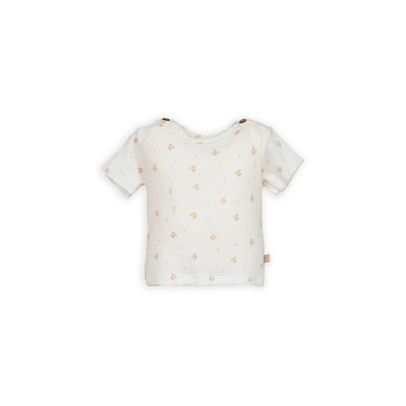 Short-sleeved T-shirt with print – PRINT LILAC 421