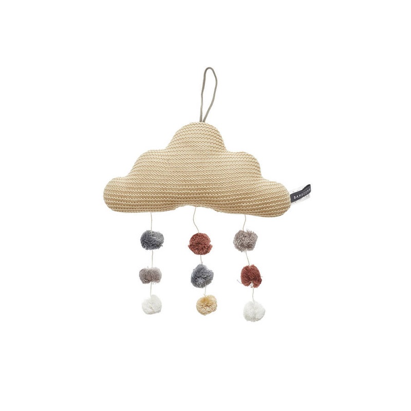 Carousel – Cloud and pompom, knitted – GOLD 008