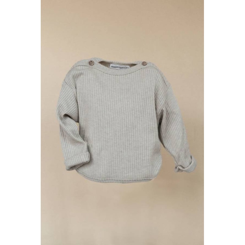 Comfy rib wool sweater – SAND 10