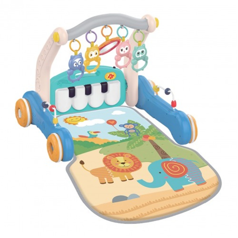 2 In 1 Pedal Piano Harps Gym/Walker – Safari