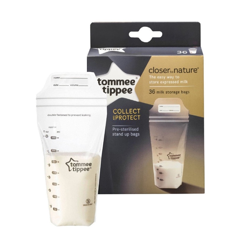 Tommee Tippee Closer to Nature Breast Milk Storage Bags 350ml x 36pcs [Buy 1 Get 1 Free]