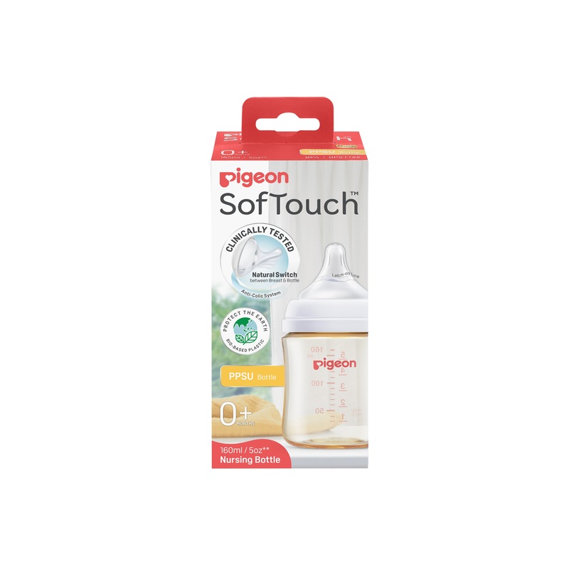 Pigeon SofTouch BPP Nursing Bottle PPSU 160ml Logo A4031180533