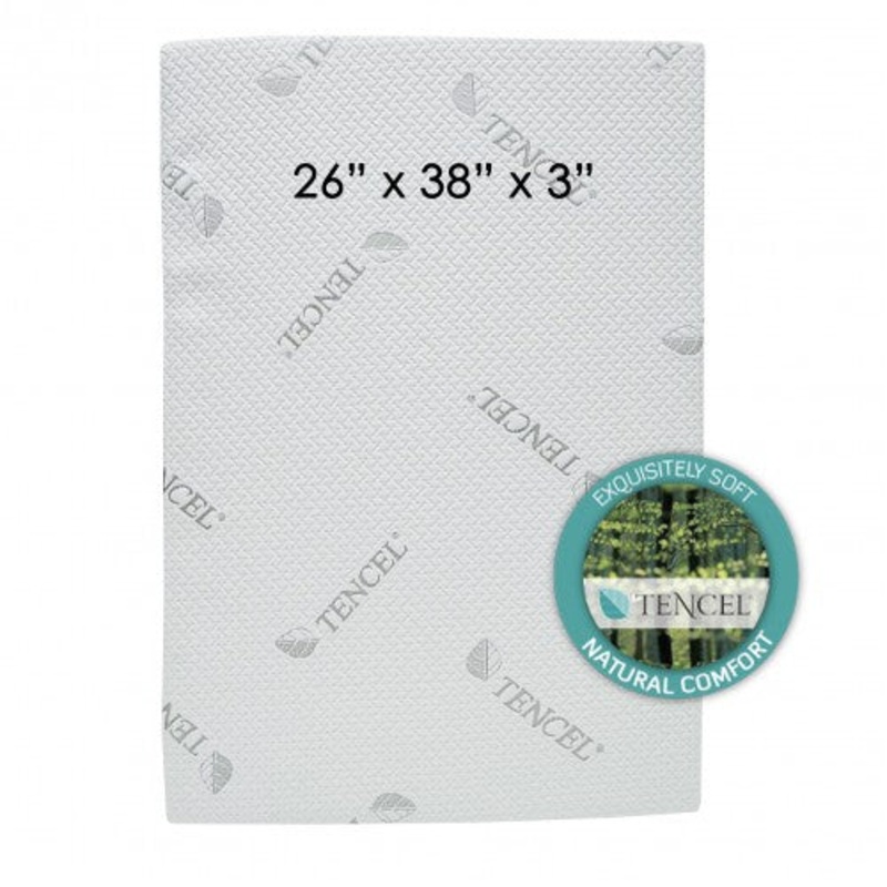 Tencel + Anti Bust-Mite Mattress 26 x 38 x 3 For DreamNezz 5 In 1 Co-Sleeper 26 x 38