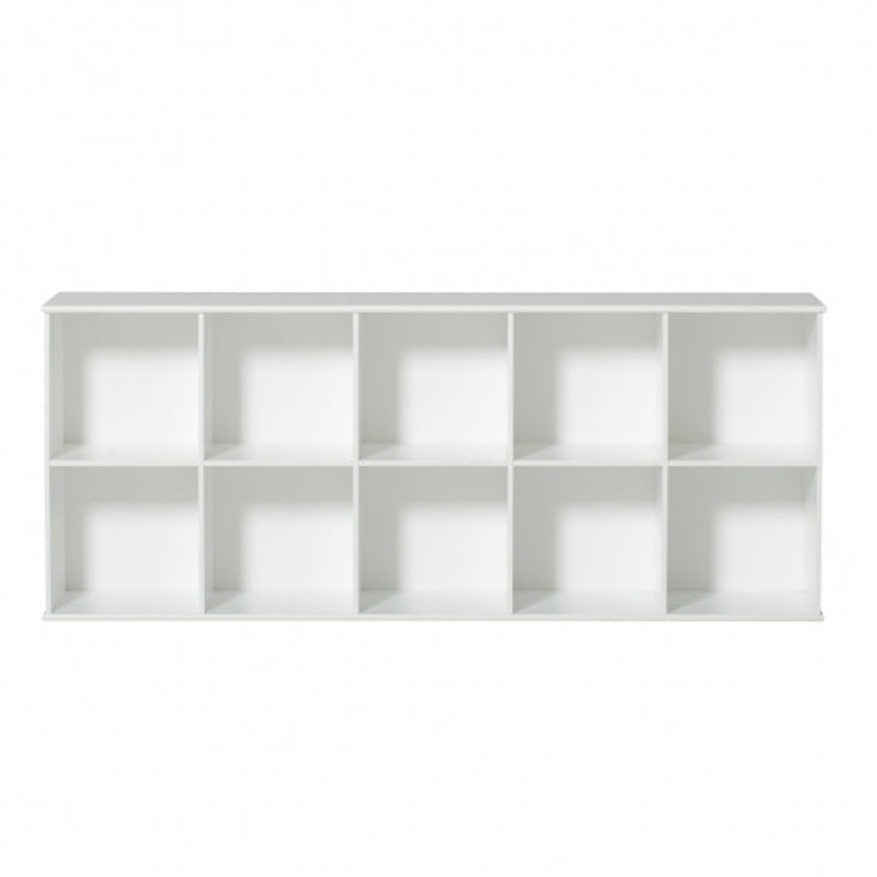 Wood Regal 5×2 mit Sockel