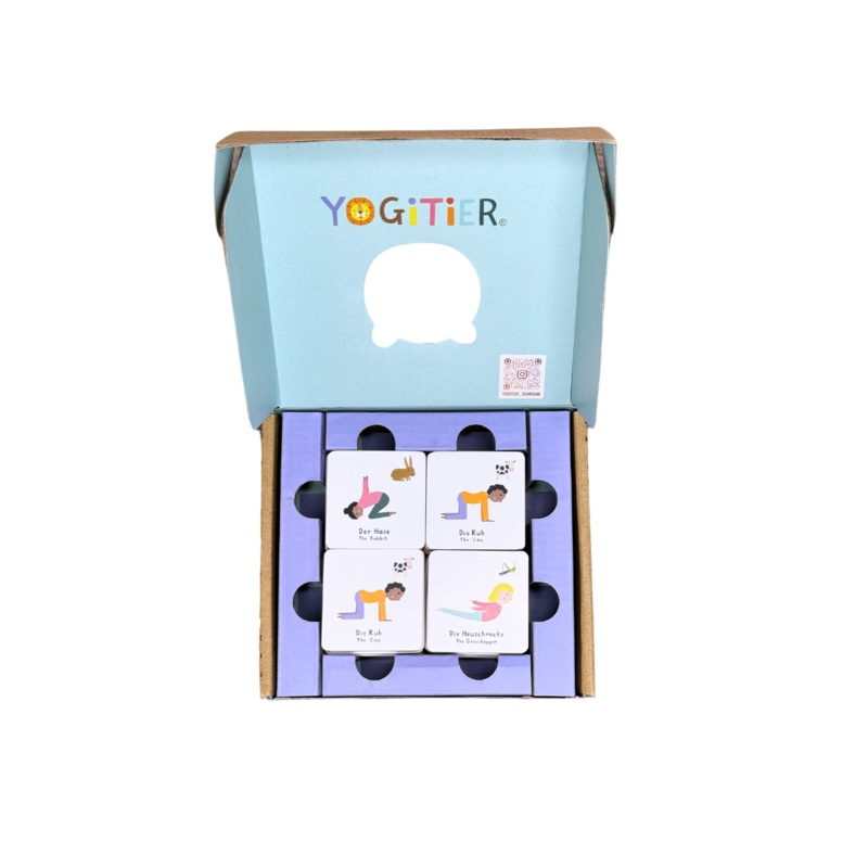Yoga -Memory aus Holz