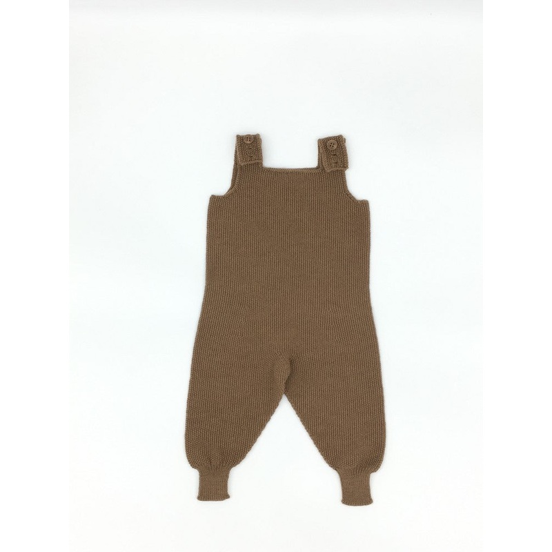 Babystrampler Reiskorn/ camel