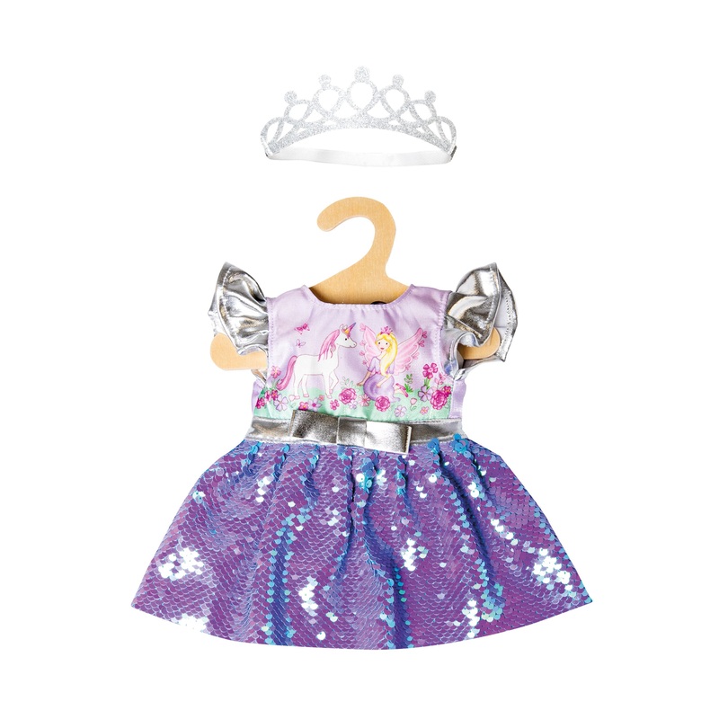 Wendepailletten Puppenkleid Gr. 28-35