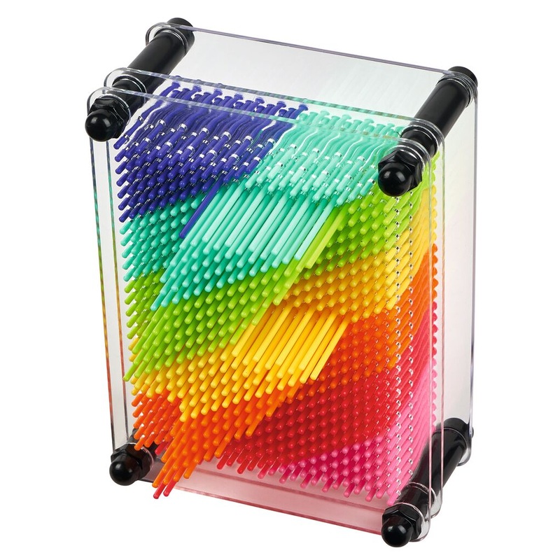3D-Nagelbilder Regenbogen Pin Art