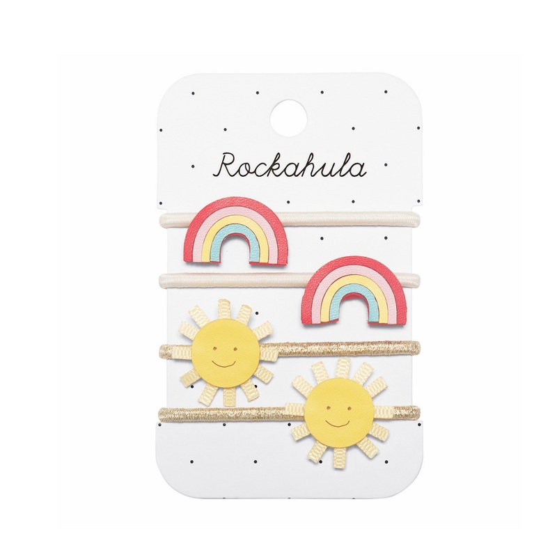 Vintage Rainbow and Sun Haargummis