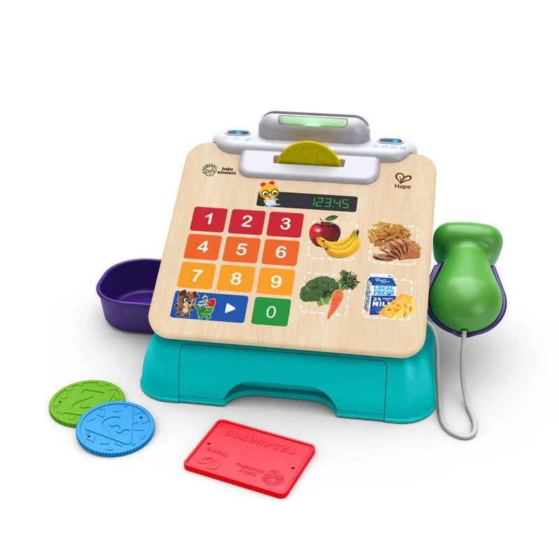 Baby Einstein + Hape Magic Touch Cash Register Pretend to Check Out Toy